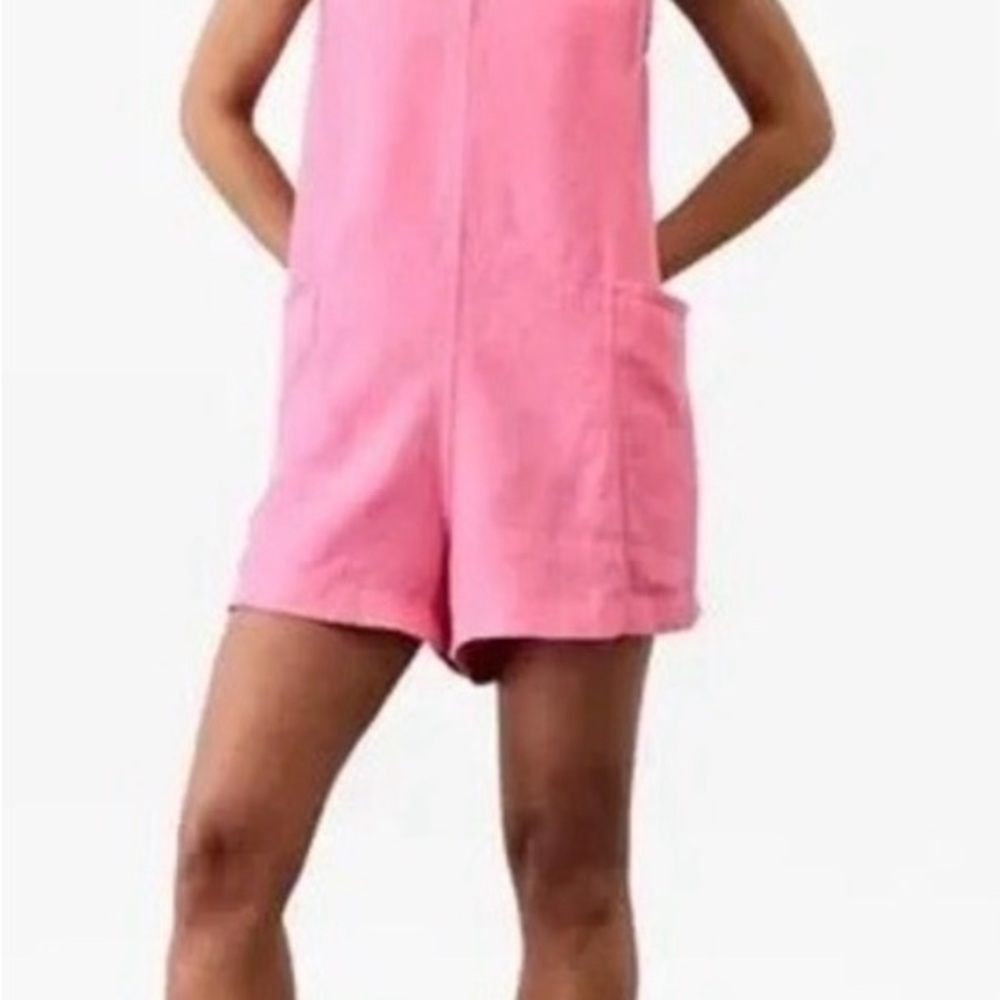 Athletas 100%Linen Romper size Small Pettite